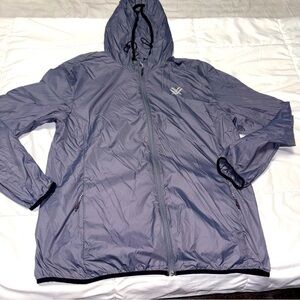 Vortex Windbreaker Jacket Men’s Large Packable Navy Slate Blue